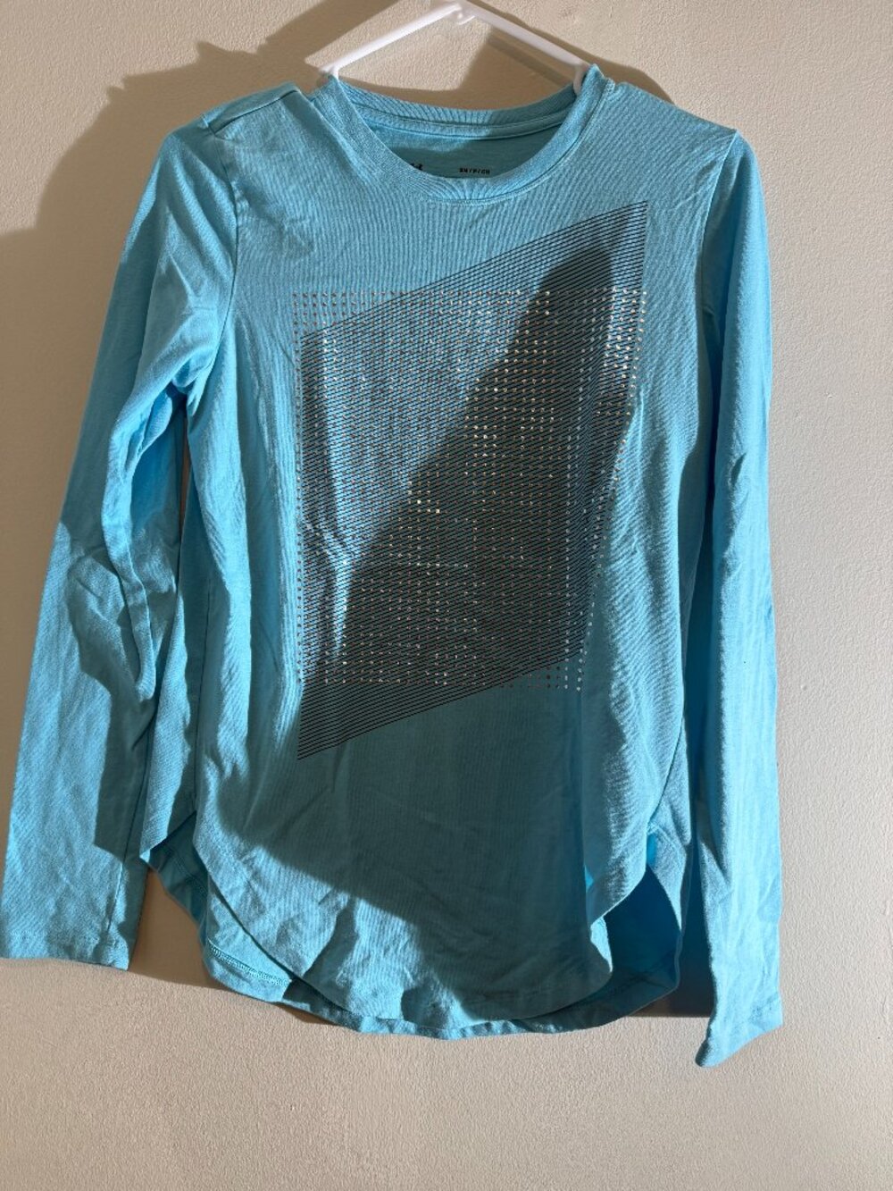 Under Armour Baby Blue HeatGear Loose Graphic Long Sleeve Shirt | S